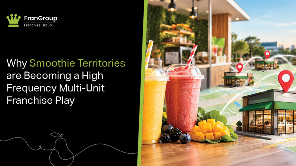 Smoothie franchise territory high frequency play.